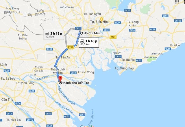 Roadmap from HCM City to Ben Tre