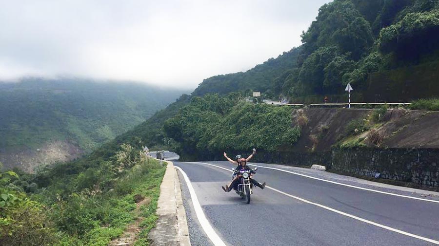 journey from Hue to Hoi An by motorbike