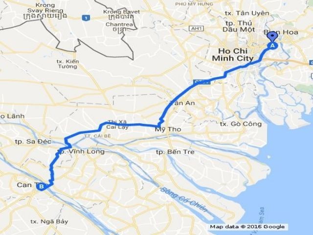 Roadmap from Ho Chi Minh City to Mekong delta