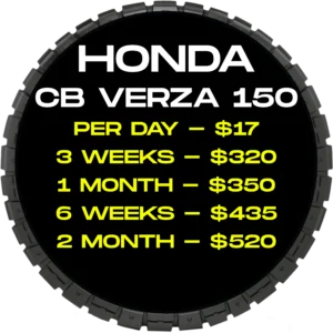 Honda CB150 Verza — Motorbike Rental Vietnam price