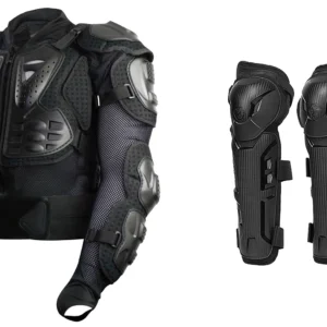 style motorbikes european helmet, jacket, protector and glvoes combo