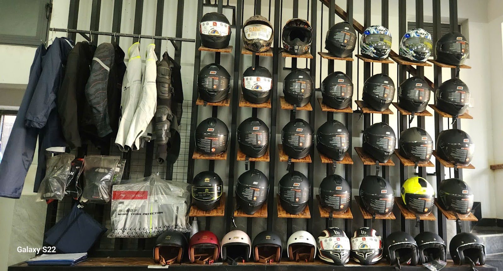 Helmets Wall