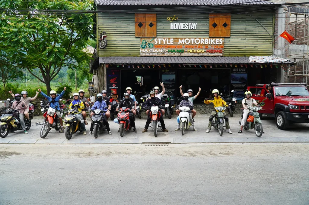 easy riders in ha giang shop style motorbikes